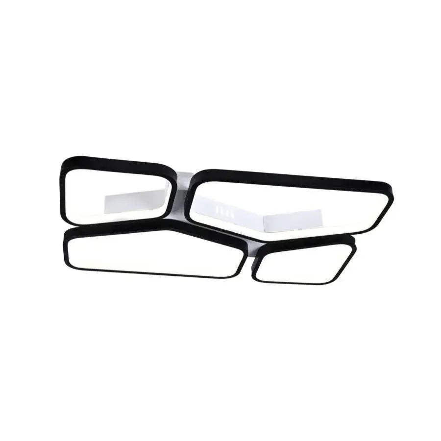 LED lustr s dálkovým ovládáním USAGHI 120W, Studené/Teplé/Neutrální světlo, Stmívatelné, Černá