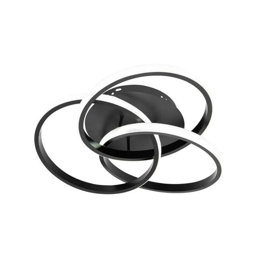 LED lustr s dálkovým ovládáním VECTOR VORTEX 96W, 3 Elements, Studené/Teplé/Neutrální světlo, Stmívatelné, Černá