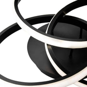 LED lustr s dálkovým ovládáním VECTOR VORTEX 96W, 3 Elements, Studené/Teplé/Neutrální světlo, Stmívatelné, Černá