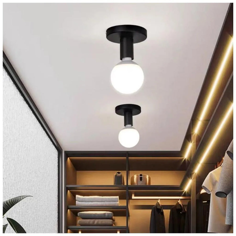 MODERNISTICKÝ Lustr Mono 1x E27, Černý, Moderní Design