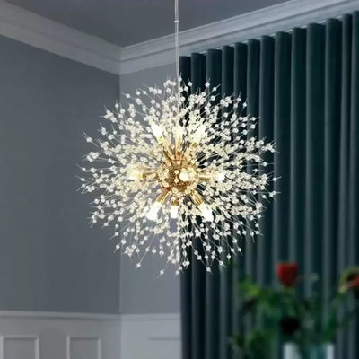 Schönbrunn křišťálový lustr, 9x G9, průměr 49 cm, lesklé zlato, nastavitelná výška
