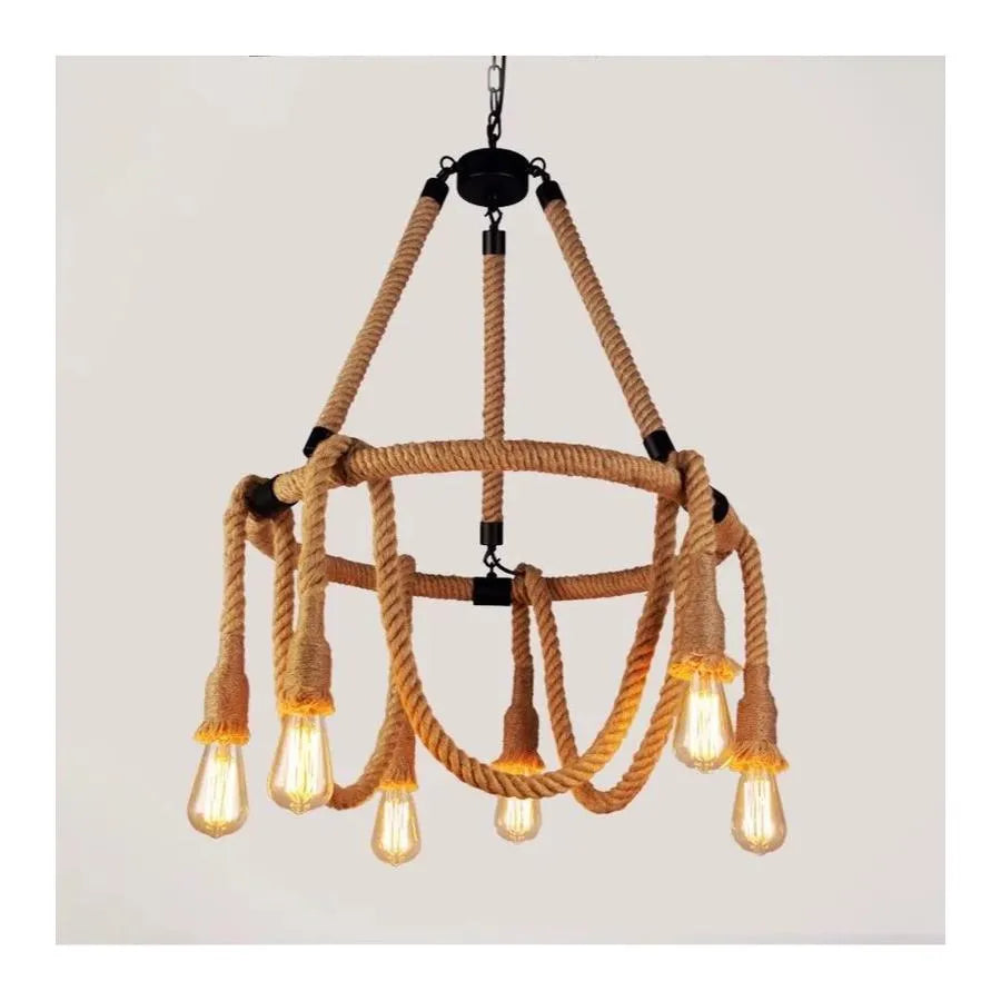 Chtíče rustikální 6x E27 kruhový kruhový kruhový