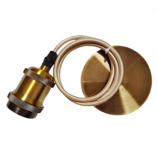 Starožitný lustr, 1*E27, kov, bronz