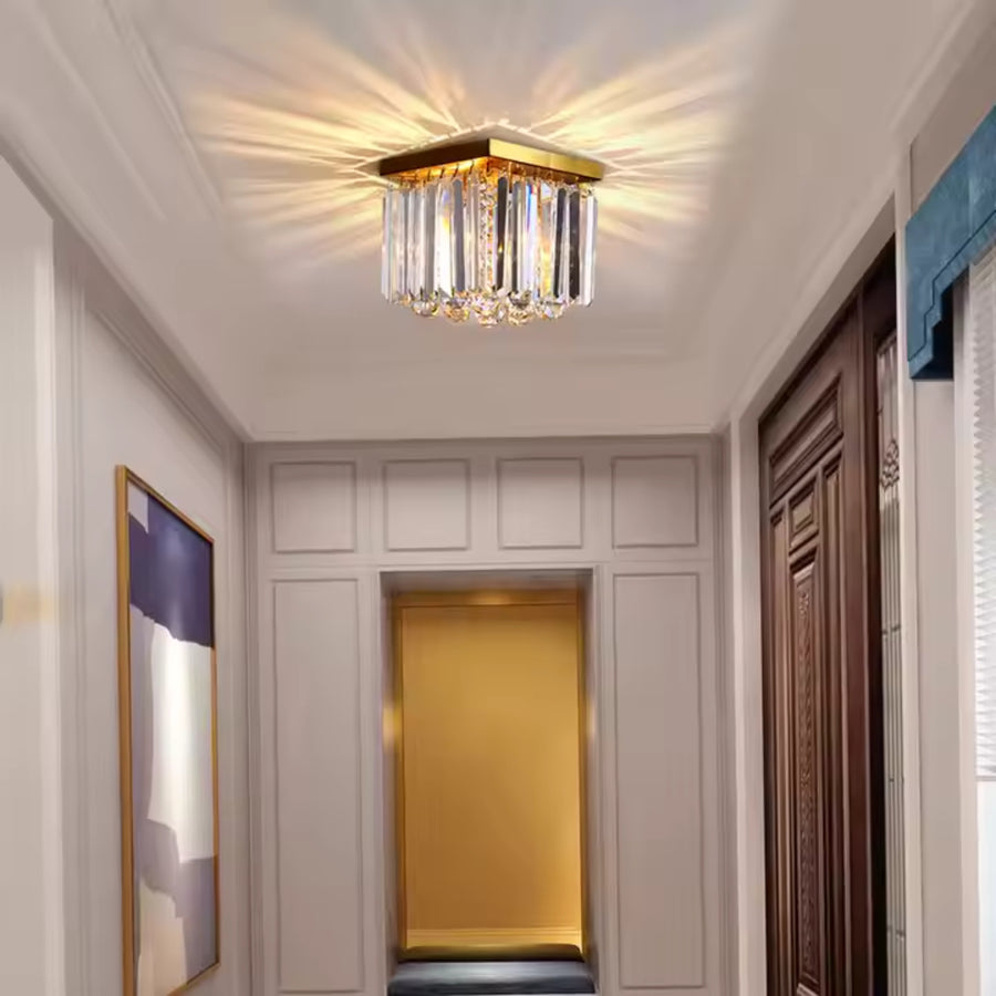 Crystal Martinez Linear Luxe, průměr 35 cm, 4x E14, lesklé zlato