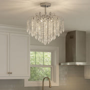 Cristal Chandier Ego 5x E27, průměr 47 cm, lesklý chrom