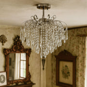 Cristal Chandier Ego 5x E27, průměr 47 cm, lesklý chrom