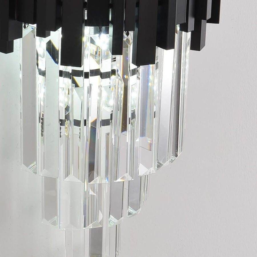 BLOIS Piccolo Crystal Lustr Light, 2xE14, Black
