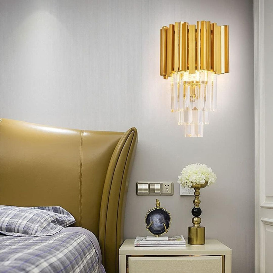 BLOIS Piccolo Crystal Lustr Light, 2xE14, Gold