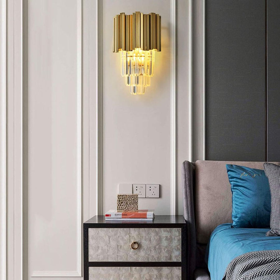 BLOIS Piccolo Crystal Lustr Light, 2xE14, Gold