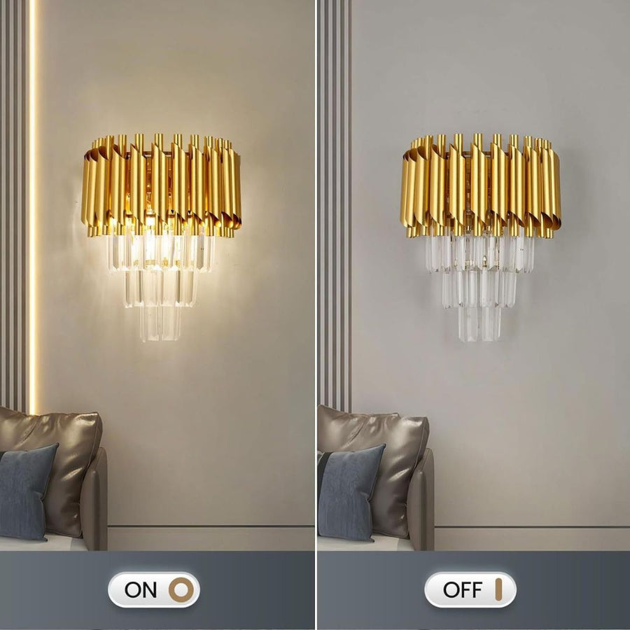VERSAILLES Piccolo Crystal Lustr Light, 2xE14, Gold