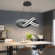 LED chtíč zavěšená dálkovým ovládáním smyčky Infinity, 120W, nastavitelnou výškou, chlad/horké/neutrální světlo, nestabilní, černé