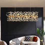 Crystal Chandelier Minuet 9x G9, 70 cm délka, lesklé zlato, nastavitelná výška