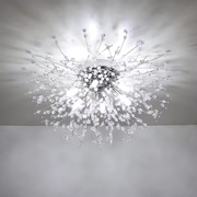 Rondo Vivace Crystal Chandelier, 6x G9, 49 cm, Chrome