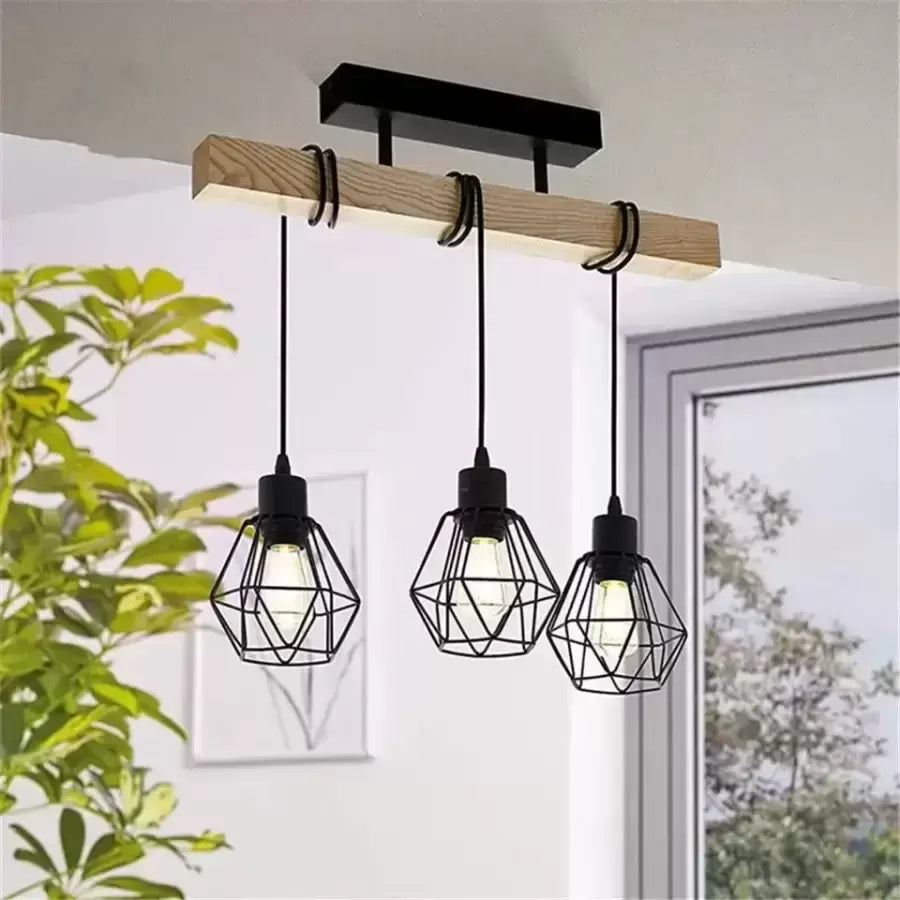 Lustle Marcellus 3x E27 Black Brown