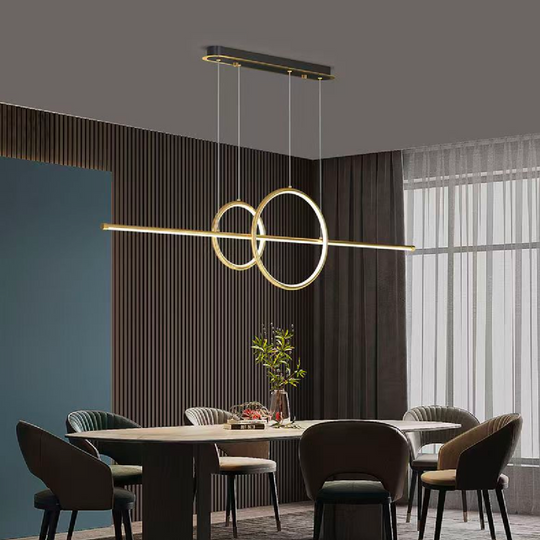 Závěsný LED lustr s dálkovým ovládáním CASSANDRA 40W, lineární, studené/teplé/neutrální světlo, stmívatelné, zlaté, výškově nastavitelné LED lustry s dálkovým ovládáním Výchozí název Alessandro Design