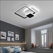 LED CHANDIER s dálkovým ovládáním Anemona, 75W, 3 čtverce, studené/horké/neutrální světlo, nestabilní, černé