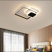 LED CHANDIER s dálkovým ovládáním Anemona, 75W, 3 čtverce, studené/horké/neutrální světlo, nestabilní, černé