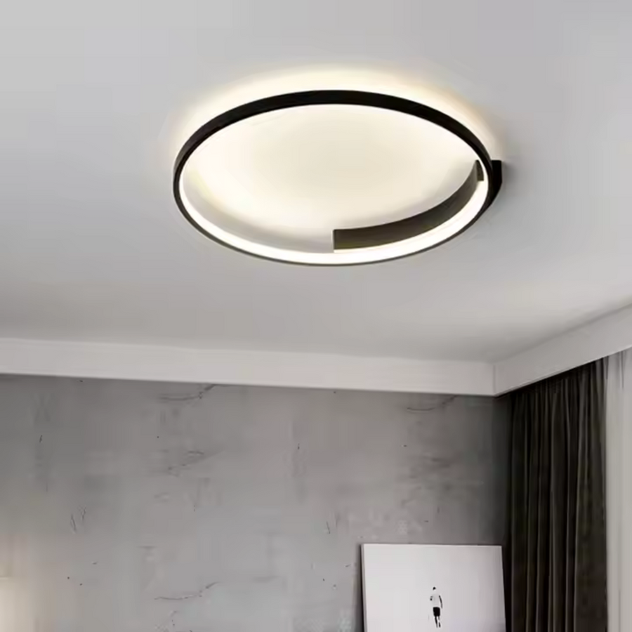 LED lustr s dálkovým ovládáním LETIZIA 33W, kulatý, studené/teplé/neutrální světlo, stmívatelný, černý