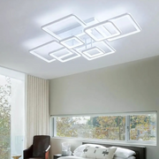 LED chtíč s dálkovým ovládáním, Ella, 8 čtverců, 203W, studené/horké/neutrální světlo, nestabilní, bílá