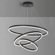 LED závěsný lustr PAGANO 46W, studené/teplé/neutrální světlo, stmívatelný, černý, výškově nastavitelný
