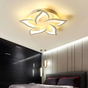 LED CHANDIER s lotosovým dálkovým ovládáním, 55W, 5 okvětních lístků, chladné/horké/neutrální světlo, nestabilní, bílé