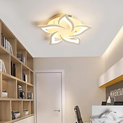 LED CHANDIER s lotosovým dálkovým ovládáním, 55W, 5 okvětních lístků, chladné/horké/neutrální světlo, nestabilní, bílé