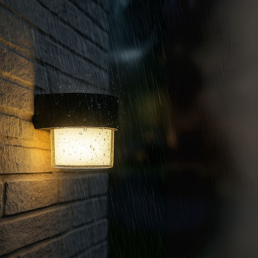Venkovní nástěnné LED svítidlo MIRA, 1 světelný zdroj, teplé světlo, černá