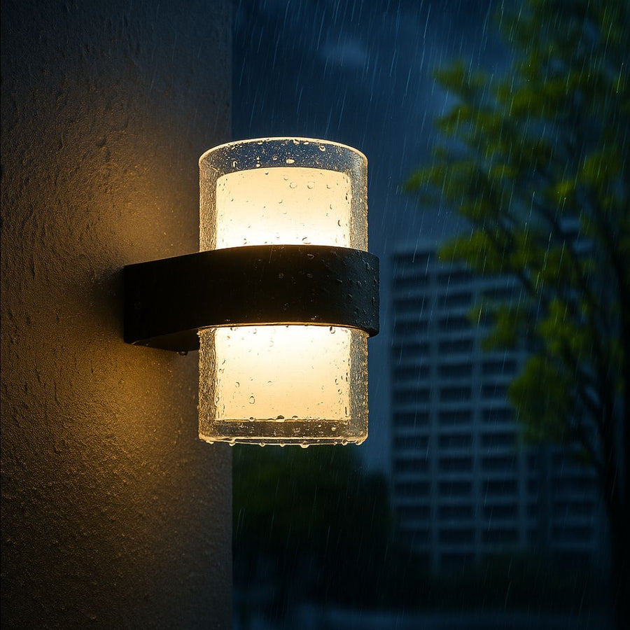 Venkovní nástěnné svítidlo MIRA LED, 2 světelné zdroje, teplé světlo, černá