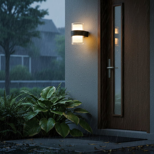 MIRA Venkovní nástěnné LED svítidlo, 9W, 2 světelné zdroje, Teplé světlo, Černá Venkovní nástěnná svítidla Výchozí název Alessandro Design