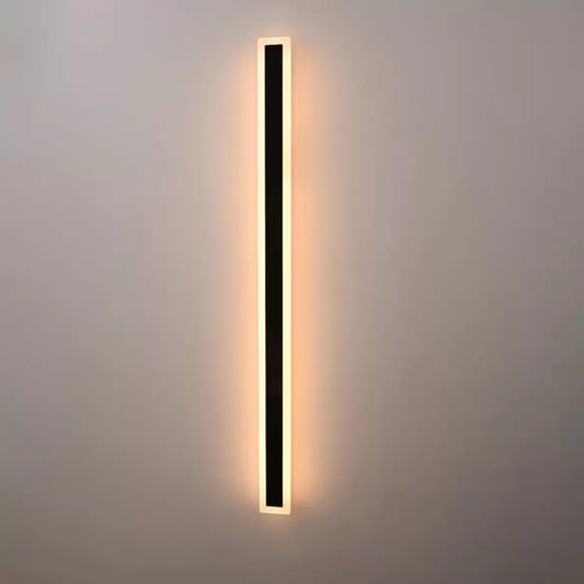 Venkovní nástěnné LED svítidlo Mack, délka 120 cm, 16W, IP65, kov, lineární, černá