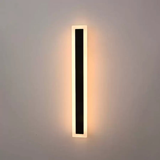 Venkovní nástěnné LED svítidlo Mack, délka 60 cm, 8W, IP65, kov, lineární, černá