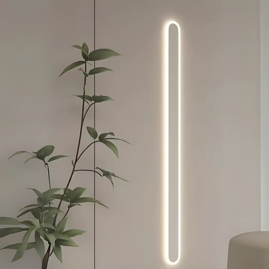 SUHA Venkovní nástěnné LED svítidlo, délka 60 cm, 8W, IP65, kov, lineární, bílá