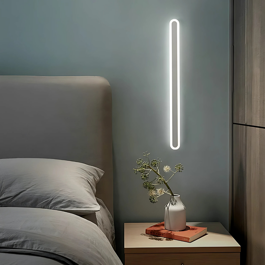 SUHA Venkovní nástěnné LED svítidlo, délka 60 cm, 8W, IP65, kov, lineární, bílá