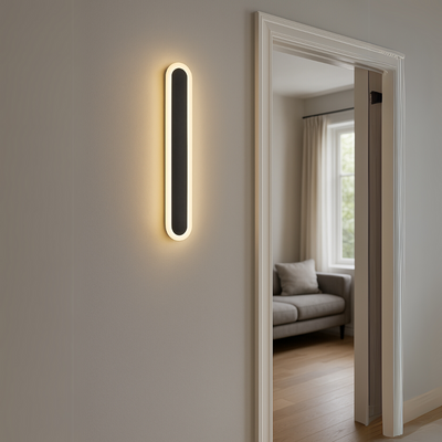 SUHA Venkovní nástěnné LED svítidlo, délka 70 cm, 10W, IP65, kov, lineární, černá
