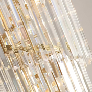 Křišťálový lustr BLOIS Ascender E14, průměr 60cm, zlatý, nastavitelná výška