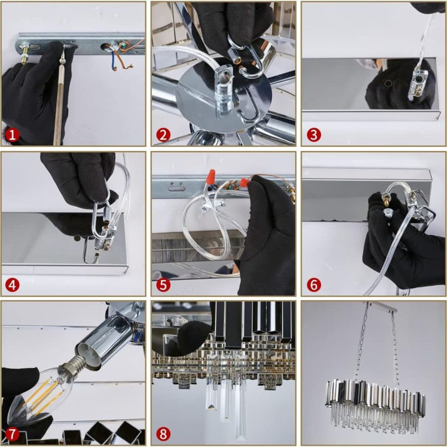 BLOIS Regalis křišťálový lustr 10xE14, průměr 80cm, stříbrný, nastavitelná výška