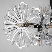 Crystal Chandier Petalo Lononi, průměr 62 cm, 25xg4, černá, nastavitelná výška