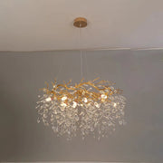 Crystal Chandier Waltz Rhapsody, 9x G9, Gold, 60 cm, nastavitelná výška