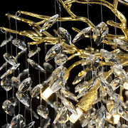 Crystal Chandier Waltz Rhapsody, 12x G9, zlato, 80 cm, nastavitelná výška