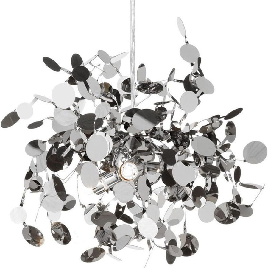 Moderní lustr, CAPRICIO Allegro, 2xE14, Průměr 40cm, Lesklý chrom, Nastavitelná výška