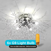 Crystal Chandier Rondo Vivace, 6x G9, Chrome, 49 cm