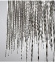 LED Tobias Chanderier s dálkovým ovládáním, breakálním, průměrem 50 cm, chrom