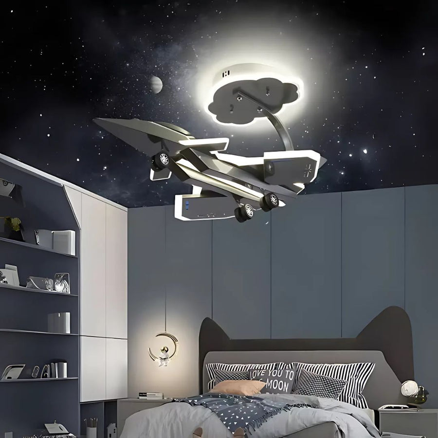 FIGHTER LED lustr, 100W, Studené/Teplé/Neutrální světlo, Stříbrný