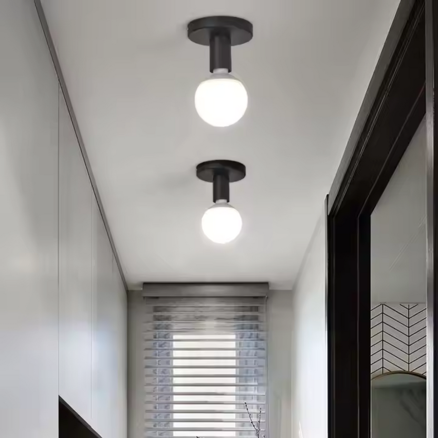 MODERNISTICKÝ Lustr Mono 1x E27, Černý, Moderní Design