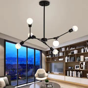 Lustr Architek Hexa, 6 x E27, černý, kov
