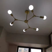 Lustr Architek Hexa, 6 x E27, černý, kov