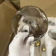 Kulaté, skromné velké, 8xe27, zlato, kov