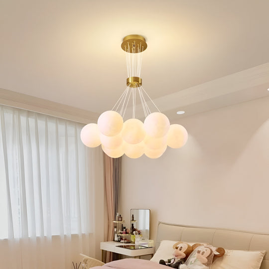 MODERN LOFT Lustr Bagliore, Globe, 11xE27, Nastavitelná výška, Gold Moderní Lustry Výchozí název Alessandro Design