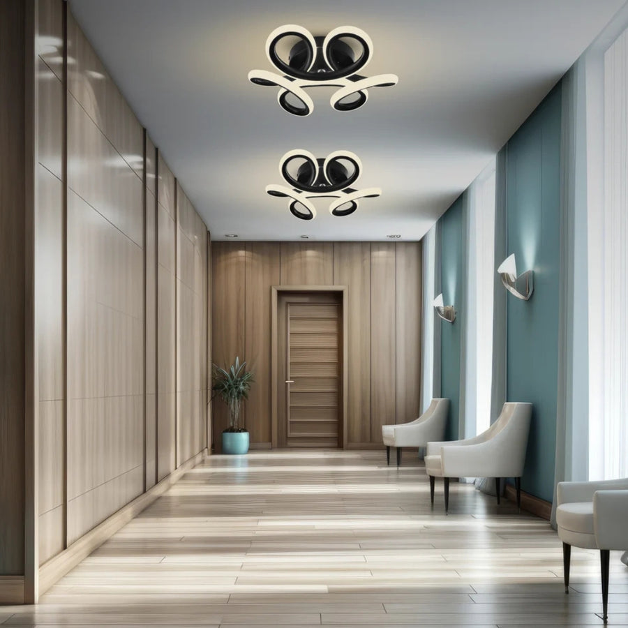 VERTEX HELIX LED lustr, 15W, studené/teplé/neutrální světlo, černá