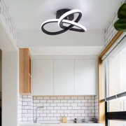 LED LED Vertex Infinitum, 42W, 2 kruhy, studené/horké/neutrální světlo, černá